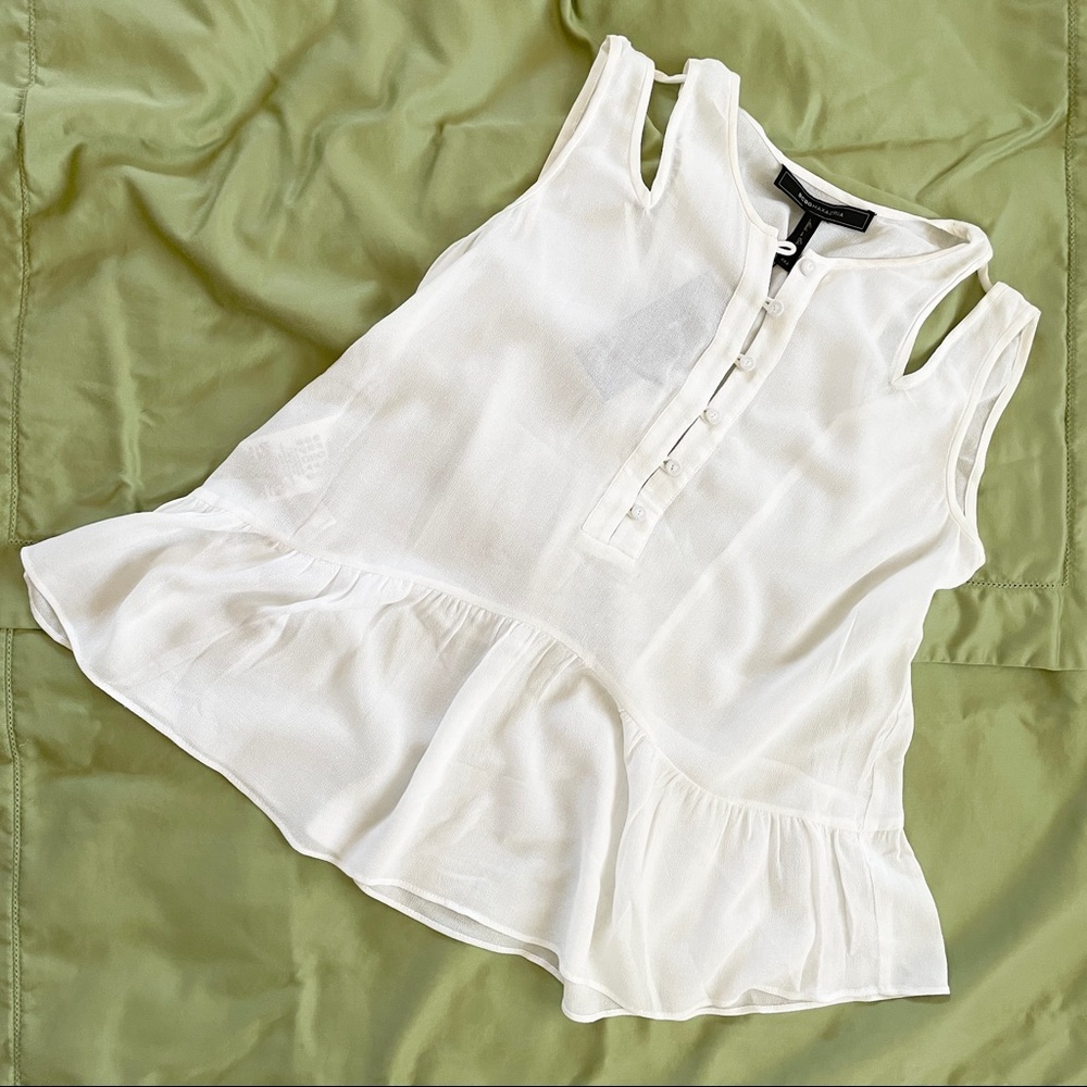 BCBG White Tank